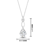 Load image into Gallery viewer, Infinity Solitaire Pendant
