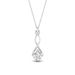 Load image into Gallery viewer, Infinity Solitaire Pendant