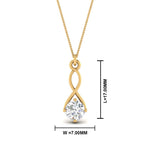 Load image into Gallery viewer, Infinity Solitaire Pendant