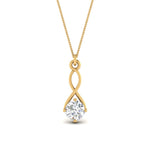 Load image into Gallery viewer, Infinity Solitaire Pendant