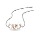 Load image into Gallery viewer, infinity-diamond-two-tone-pendant-necklace-in-FDPD11206-NL-WG.jpg