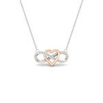 Load image into Gallery viewer, infinity-diamond-two-tone-pendant-necklace-in-FDPD11206-NL-WG.jpg