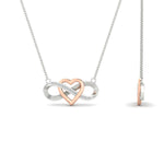 Load image into Gallery viewer, infinity-diamond-two-tone-pendant-necklace-in-FDPD11206-NL-WG.jpg