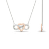 Load image into Gallery viewer, infinity-diamond-two-tone-pendant-necklace-in-FDPD11206-NL-WG.jpg