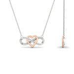 Load image into Gallery viewer, infinity-diamond-two-tone-pendant-necklace-in-FDPD11206-NL-WG.jpg