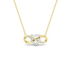 Load image into Gallery viewer, infinity-diamond-two-tone-pendant-necklace-in-FDPD11206-NL-YG.jpg