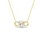 Load image into Gallery viewer, infinity-diamond-two-tone-pendant-necklace-in-FDPD11206-NL-YG.jpg