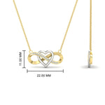 Load image into Gallery viewer, infinity-diamond-two-tone-pendant-necklace-in-FDPD11206-NL-YG.jpg