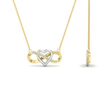 Load image into Gallery viewer, infinity-diamond-two-tone-pendant-necklace-in-FDPD11206-NL-YG.jpg