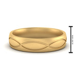 Load image into Gallery viewer, Infinity Grooved Mens Gold Ring