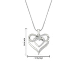 Load image into Gallery viewer, infinity-heart-pendant-white-gold-fdpd11553angle1-nl-wg-hw
