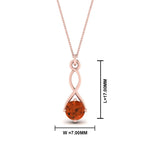 Load image into Gallery viewer, Infinity Solitaire Pendant