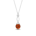 Load image into Gallery viewer, Infinity Solitaire Pendant