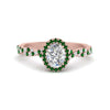 Load image into Gallery viewer, infinity-oval-halo-diamond-engagement-ring-with-emerald-in-rose-gold-FD9126OVRGEMGR-NL-RG_5a068290-e8c3-483a-9d77-f1a8c554986f?v=1757924932