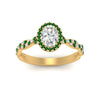 Load image into Gallery viewer, infinity-oval-halo-diamond-engagement-ring-with-emerald-in-yellow-gold-FD9126OVRGEMGRANGLE5-NL-YG_c70a4415-45af-4f26-b302-769483e22aec?v=1757924932