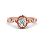Load image into Gallery viewer, infinity-oval-halo-diamond-engagement-ring-with-orange-sapphire-in-rose-gold-FD9126OVRGSAOR-NL-RG_e402b17e-d201-4e7d-8ebe-c3d2cbba710e?v=1757924932