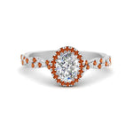 Load image into Gallery viewer, infinity-oval-halo-diamond-engagement-ring-with-orange-sapphire-in-white-gold-FD9126OVRGSAOR-NL-WG_1b4d2ce9-9fd8-4bed-9cb2-5868233686a6?v=1757924932