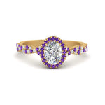 Load image into Gallery viewer, infinity-oval-halo-diamond-engagement-ring-with-purple-topaz-in-yellow-gold-FD9126OVRGVITO-NL-YG_9a0fb138-7ece-453c-bc07-6539e4d5dc9b?v=1757924932