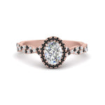 Load image into Gallery viewer, infinity-oval-halo-engagement-ring-with-black-diamond-in-rose-gold-FD9126OVRGBLACK-NL-RG_4f34595d-da16-47ab-8af4-0926cab8215d?v=1757924932