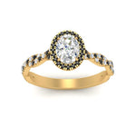 Load image into Gallery viewer, infinity-oval-halo-engagement-ring-with-black-diamond-in-yellow-gold-FD9126OVRGBLACKANGLE5-NL-YG_f20fd0f0-1a34-4391-83bb-f804ae090476?v=1757924932