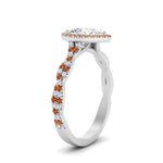 Load image into Gallery viewer, infinity-pear-halo-orange-sapphire-engagement-ring-in-white-gold-FD9126PERGSAORANGLE2-NL-WG_aa1de161-3d88-4751-8a44-7a5816f6a718?v=1757924942