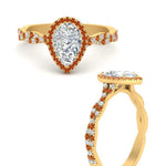 Load image into Gallery viewer, infinity-pear-halo-orange-sapphire-engagement-ring-in-yellow-gold-FD9126PERGSAORANGLE3-NL-YG_bdd3f600-eb35-405d-b5a0-c83fc13969ea?v=1757924943