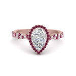 Load image into Gallery viewer, infinity-pear-halo-pink-sapphire-engagement-ring-in-rose-gold-FD9126PERGSADRPI-NL-RG_f15104e4-b251-4ea6-bd31-646ac689aec6?v=1757924942