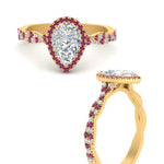 Load image into Gallery viewer, infinity-pear-halo-pink-sapphire-engagement-ring-in-yellow-gold-FD9126PERGSADRPIANGLE3-NL-YG_14c62ce2-1972-44bb-9ddf-5e59d2a91201?v=1757924942