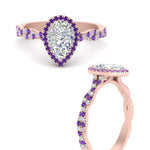 Load image into Gallery viewer, infinity-pear-halo-purple-topaz-engagement-ring-in-rose-gold-FD9126PERGVITOANGLE3-NL-RG_ec2c0f6a-f870-4d43-ba11-ea98d71e51e3?v=1757924943