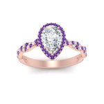 Load image into Gallery viewer, infinity-pear-halo-purple-topaz-engagement-ring-in-rose-gold-FD9126PERGVITOANGLE5-NL-RG_ff34c742-39c2-4ca9-bada-d83761c870fb?v=1757924943