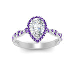 Load image into Gallery viewer, infinity-pear-halo-purple-topaz-engagement-ring-in-white-gold-FD9126PERGVITOANGLE5-NL-WG_ed770622-25b7-4239-b8f2-dc37d02021c5?v=1757924943