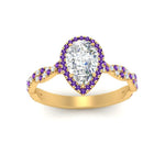 Load image into Gallery viewer, infinity-pear-halo-purple-topaz-engagement-ring-in-yellow-gold-FD9126PERGVITOANGLE5-NL-YG_4c657584-c2e7-4455-9ca7-32c250335ca7?v=1757924943