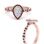 Load image into Gallery viewer, infinity-pear-halo-ruby-engagement-ring-in-rose-gold-FD9126PERGRUDRANGLE3-NL-RG_00171afa-c828-4b3f-a0c4-eae22c4087f8?v=1757924943