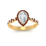 Load image into Gallery viewer, infinity-pear-halo-ruby-engagement-ring-in-yellow-gold-FD9126PERGRUDRANGLE5-NL-YG_abae3a0b-e95a-4ebd-9c00-fbecfd33ae0d?v=1757924943