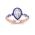 Load image into Gallery viewer, infinity-pear-halo-sapphire-engagement-ring-in-rose-gold-FD9126PERGSABLANGLE5-NL-RG_73aa817b-508c-4571-9feb-02c0a43146a5?v=1757924942