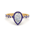 Load image into Gallery viewer, infinity-pear-halo-sapphire-engagement-ring-in-yellow-gold-FD9126PERGSABL-NL-YG_59f4fdc2-f4ce-446f-a182-385f8dbd037b?v=1757924942