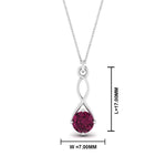 Load image into Gallery viewer, Infinity Solitaire Pendant