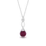 Load image into Gallery viewer, Infinity Solitaire Pendant