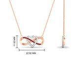 Load image into Gallery viewer, infinity-pink-sapphire-two-tone-pendant-necklace-in-FDPD11206GSADRPI-NL-RG.jpg
