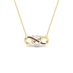 Load image into Gallery viewer, infinity-pink-sapphire-two-tone-pendant-necklace-in-FDPD11206GSADRPI-NL-YG.jpg