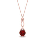 Load image into Gallery viewer, Infinity Solitaire Pendant