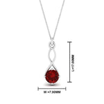 Load image into Gallery viewer, Infinity Solitaire Pendant