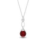 Load image into Gallery viewer, Infinity Solitaire Pendant