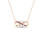 Load image into Gallery viewer, infinity-ruby-two-tone-pendant-necklace-in-FDPD11206GRUDR-NL-RG.jpg