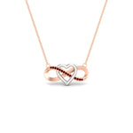 Load image into Gallery viewer, infinity-ruby-two-tone-pendant-necklace-in-FDPD11206GRUDR-NL-RG.jpg