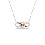 Load image into Gallery viewer, infinity-ruby-two-tone-pendant-necklace-in-FDPD11206GRUDR-NL-WG.jpg
