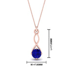 Load image into Gallery viewer, Infinity Solitaire Pendant