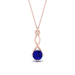 Load image into Gallery viewer, Infinity Solitaire Pendant