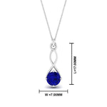 Load image into Gallery viewer, Infinity Solitaire Pendant