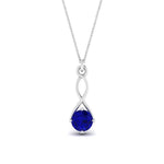 Load image into Gallery viewer, Infinity Solitaire Pendant